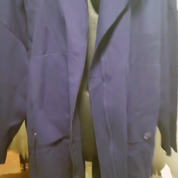 Studio Nouveau Stretch Knit Drop Shoulder Stand Collar 2-Pocket Jacket. Sz M/L - Picture 7 of 8